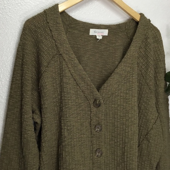 PLUS Two By Vince Camuto Green Sweater Cardigan - Picture 2 of 7